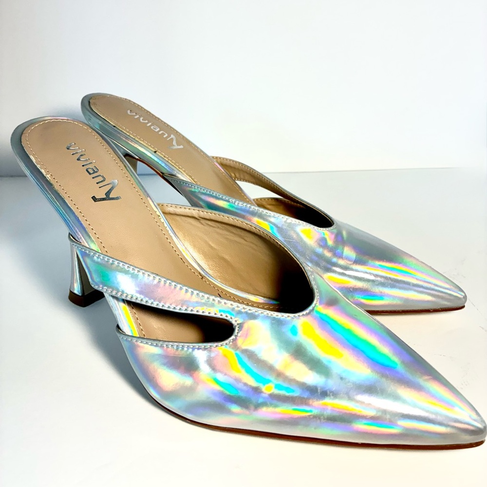 Vivianly Iridescent Women's Heels